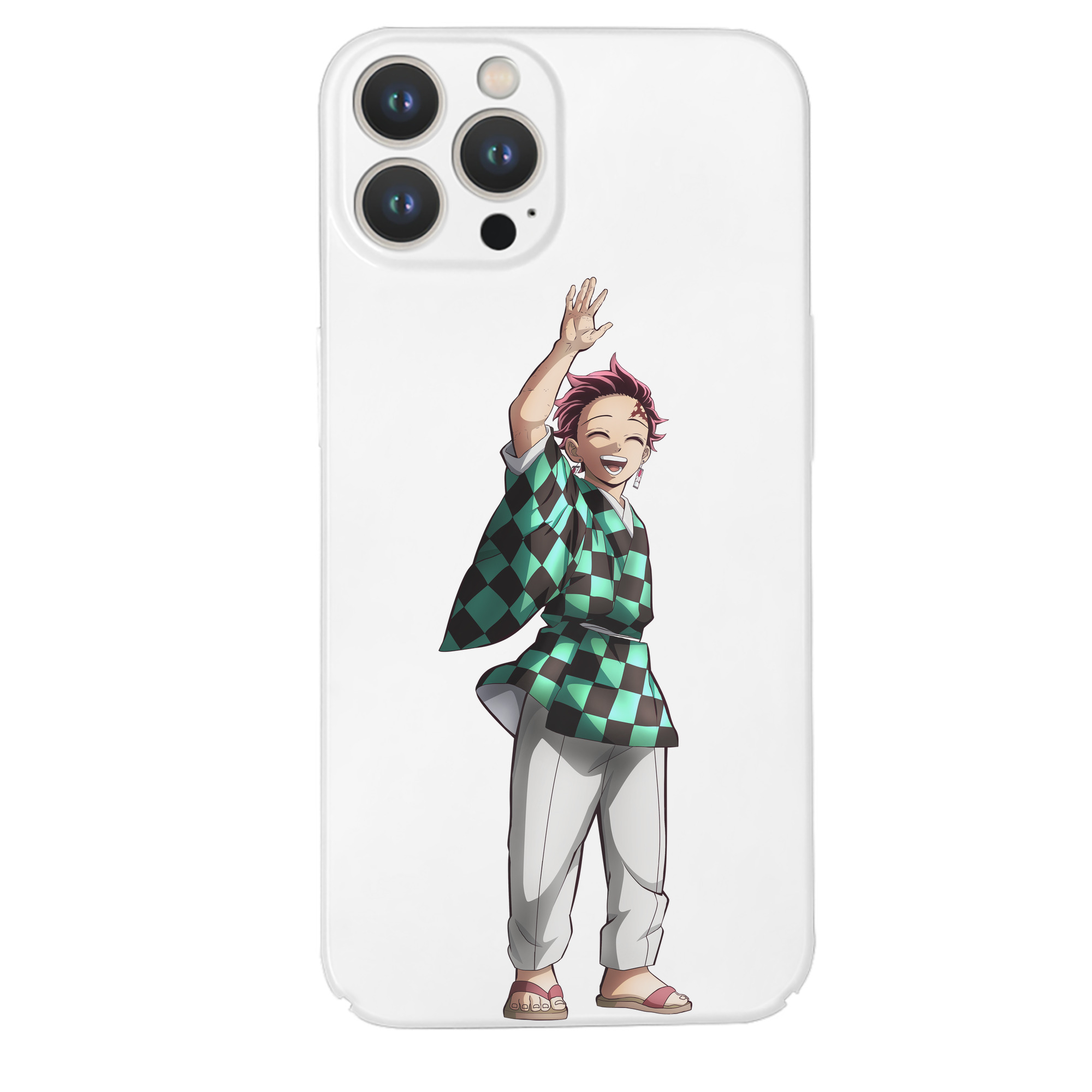 （画像用） 鬼滅の刃 竈門 炭治郎／かまど たんじろう Kamado Tanjirou 【iPhone 14シリーズ対応】ハードケース